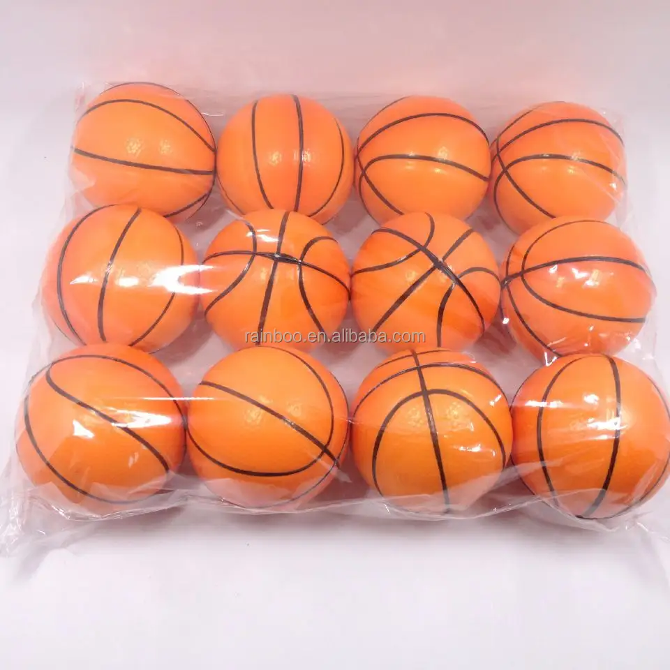 Logo gedruckt billige Basketball form Pu benutzer definierte Stress ball