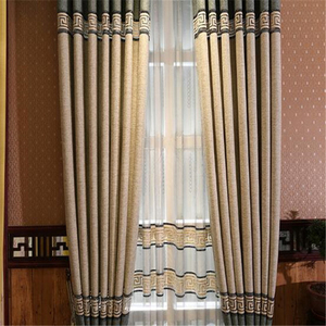 <span class=keywords><strong>Rideaux</strong></span> de fenêtre brodés Guangzhou, 2 couleurs, <span class=keywords><strong>tissu</strong></span> combiné - Product Image 4
