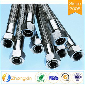 Material de acero inoxidable de montaje con 316 <span class=keywords><strong>SS</strong></span> trenzado Teflon ptfe manguera de plástico, conexión de <span class=keywords><strong>la</strong></span> manguera ptfe - Product Image 5
