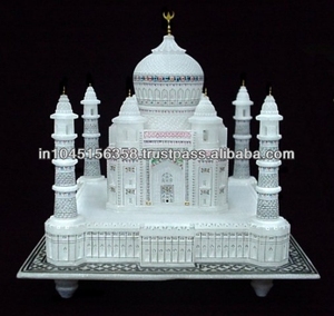 Cadeau de Saint-Valentin Pierre de marbre Réplique du Taj Mahal Hadcrafted - Product Image 1