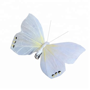 ผีเสื้อบินจำลองสีขาวเหมือนจริงสำหรับตกแต่งฤดูใบไม้ผลิ - Product Image 2