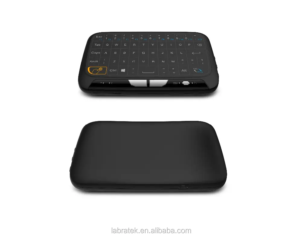 2020 nuova tastiera Touch Panel 2.4G Wireless Air Mouse con tastiera Qwerty tastiera Android TV Remote H18 Touchpad