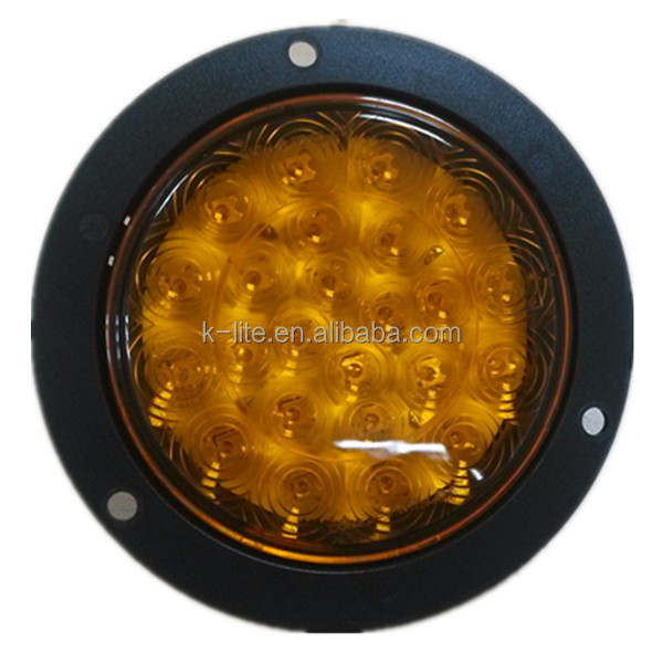 4 дюйма E-mark грузовик/прицеп круглый светодиодный стоп задних фонарей, фонарей указателей повтора и сигнальная лампа
