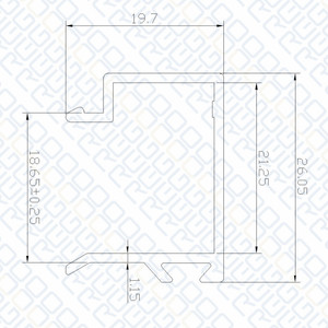 REG profil de porte En Aluminium 6063 profil de porte en aluminium 6063 t5 profil de porte en aluminium - Product Image 2