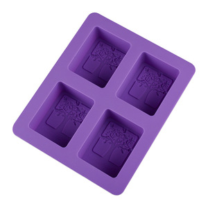 Molde de Silicona Rectangular para Jabón con Diseño de Hoja de Árbol de la Vida, Fácil de Desmoldar, Apto para Lavavajillas, Tamaño Personalizable para Bodas y Festividades - Product Image 1