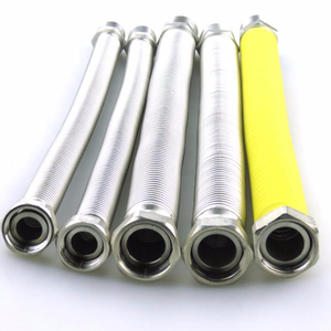 Manguera <span class=keywords><strong>Flexible</strong></span> de Acero Inoxidable de <span class=keywords><strong>1</strong></span>/2\" <span class=keywords><strong>para</strong></span> Medidor de <span class=keywords><strong>Gas</strong></span> - Product Image 1