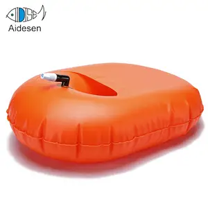 Özel renk şişme PVC yüzme Tow Float Survival açık okyanus paketi yüzmek şamandıra su geçirmez kuru çanta