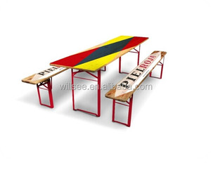 239, manifattura in legno pieghevole tavolo da birra Set/tavolo da birra e panca/giardino in legno/<span class=keywords><strong>Patio</strong></span>/tavolo da esterno - Product Image 1