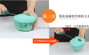 Đa Chức Năng Cầm Tay Thịt Chế Biến Thực Phẩm, Hướng Dẫn Sử Dụng Swift Chopper, Thực Phẩm Mince Chopper Blender Twist Rau Chopper - Product Image 6