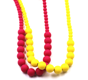 Gros Baby Safe Silicone <span class=keywords><strong>Maman</strong></span> Infirmiers <span class=keywords><strong>Collier</strong></span> Populaire Couleurs De Bonbons SANS BPA Silicone Bébé de <span class=keywords><strong>Dentition</strong></span> Perles - Product Image 2
