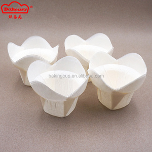 Cốc nướng bánh cupcake chịu nhiệt, nhiều màu sắc, chống dầu, giấy dùng một lần, hình hoa sen - Product Image 4