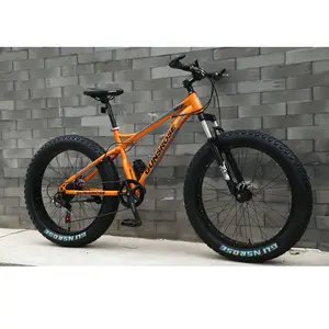 2024 sepeda MTB khung hợp kim trơn khóa ngã ba phanh đĩa thủy lực 26 inch 27 tốc độ chất béo lốp xe đạp tuyết sepeda MTB