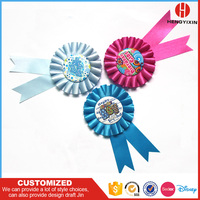 Ruban de décoration pour fête d'anniversaire, ruban de récompense, rosette, badge, épinglette de récompense