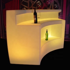 Çevre dostu Bar sayacı LED kokteyl masası