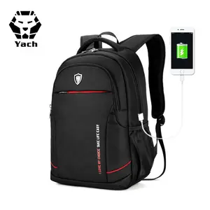 Guangzhou Ransel Perjalanan Kustom Mendaki Pria, Tas Buku Bisnis Usb Ransel Laptop Kain Oxford Ajaib Tahan Air