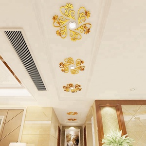 DIY Fleur forme <span class=keywords><strong>Miroir</strong></span> Sticker <span class=keywords><strong>Mural</strong></span> Acrylique la décoration de plafond de lampe - Product Image 4