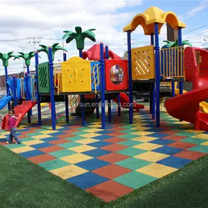 Spielplatz oberfläche/Patio-Gummi fliesen/Bodenbelag-Gummi fliesen