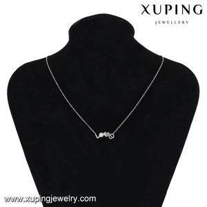 Collar con abalorio de corazón grabado de acero inoxidable, joyería de moda, venta al por mayor, 43516 - Product Image 6
