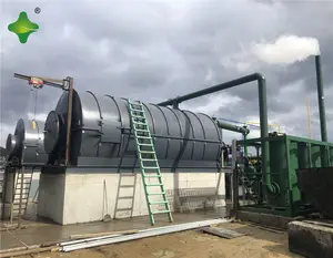 Usine de pyrolyse de boues huileuses en plastique de pneu pollué par conception moderne au mazout