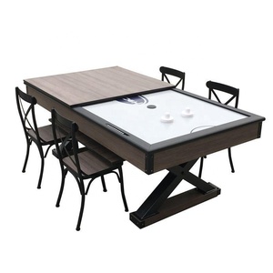 <span class=keywords><strong>Table</strong></span> de <span class=keywords><strong>hockey</strong></span> <span class=keywords><strong>sur</strong></span> air professionnelle moderne multifonctionnelle 2 en 1 en <span class=keywords><strong>bois</strong></span> d'ingénierie, alimentée par l'air, 7 pieds, avec plateau de jeu et de repas - Product Image 4