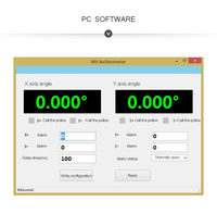 Sensor Inercial AHRS de 2 Ejes SINVT con Salida de Voltaje Analógico, Aplicación Industrial, Montaje USB Horizontal/Vertical