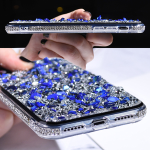 Riverstones colorido Bling de la Mujer de la contraportada del teléfono para <span class=keywords><strong>Iphone</strong></span> X XR caso para <span class=keywords><strong>Iphone</strong></span> <span class=keywords><strong>XS</strong></span> Max 6 7 8 - Product Image 5