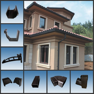 Gouttières de toit en PVC carrées de 5,2 pouces, gouttières de toit en PVC de 7 pouces pour système de drainage - Product Image 4