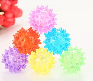 Pet Products Elastic LED <strong>Light</strong> <strong>up</strong> Spike <strong>Ball</strong> Pet <strong>Dog</strong> Cat Molar TPR Flash <strong>Ball</strong> Entertained Toy Random Colors - Product Image 2