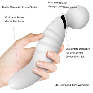 Medizinisches Silikon G-Punkt Massage Vibrator Sexspielzeug für Frauen Elektrischer Massagestab Handmassagegerät AV-Stab Sexspielzeug für Paare - Product Image 2