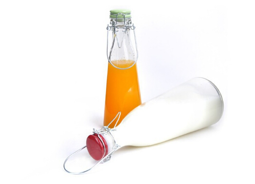 Wholesale 100ml Glass milk bottle 3oz with plastic lid