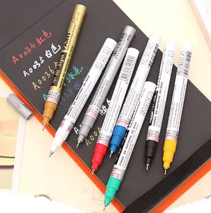 10 种颜色的金属记号笔艺术工艺品绘图彩色油漆笔为卡片制作 DIY 相册绘图, 各种颜色