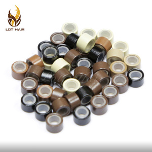 Microanillos de silicona de todos los tamaños para extensión de cabello, suministro de fábrica - Product Image 6