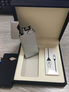 Nuevo Diseño stong chispas de arco de plasma usb encendedor de cigarrillos Cigarro Del botón en el lado logotipo personalizado - Product Image 5