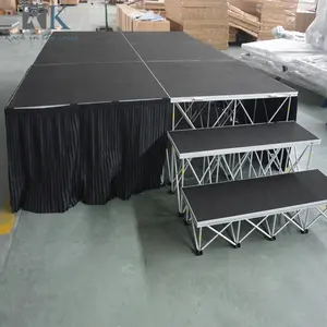 music outdoor stage with skirts cheap plywood platform portable stage platform