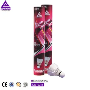 Marcas de Lenwave badminton peteca badminton comprar online 12pcs tubo badminton peteca de penas de pato