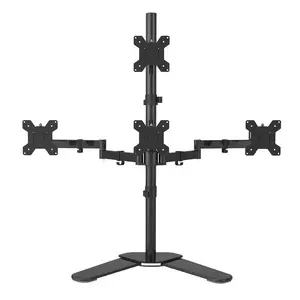 4 monitor mount for desk Monitor arms support four screen