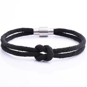 สร้อยข้อมือตะขอสีโรสโกลด์พร้อมตัวเลื่อนของขวัญคุณแม่คุณภาพสูง2021พร้อมเชือกไนลอนสีเทา - Product Image 3