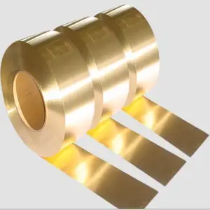 Brass Strip Price ASTM C2600 Copper Brass Strip C2680 C26000 H62 H65 H70 H68 Brass Sheet Rolls