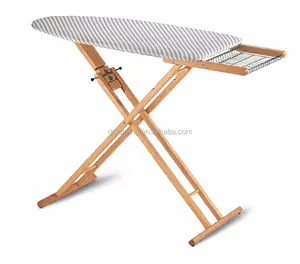 Italy Handcrafted Hotel Solid Wood Portable and Foldable Ironing Board