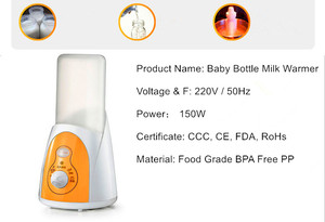 3 في 1 تغذية الطفل دفئا تسخين سريع BPA الحرة زجاجة محمولة معقم أدفأ - Product Image 4