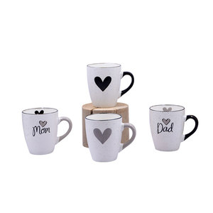 Tasse à café personnalisée avec cœur pour cadeaux de saint-<span class=keywords><strong>valentin</strong></span>, tasses en céramique - Product Image 1