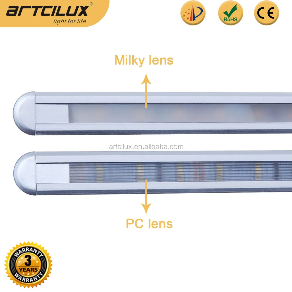 A2200 ledキッチンライトドイツサプライヤー、DC 12V凹型ledストリップ照明ledライトバー