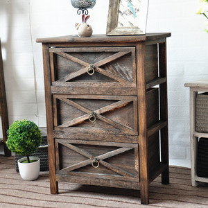 Chinese Antique Wooden Furniture Rustic Classical Shabby Chic Painted <strong>Corner</strong> <strong>Storage</strong> <strong>Cabinet</strong> - Product Image 3