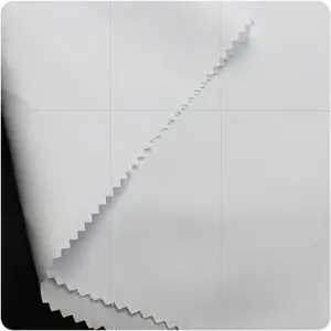 عينات مجانية من أقمشة مزج القطن والبوليستر الأبيض سادة مصبوغة بالتبخير بضمان الجودة - Product Image 4