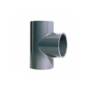 DIN PN16 UPVC PVC Pipe Fittings Equal Tee Three 3 Way Elbow