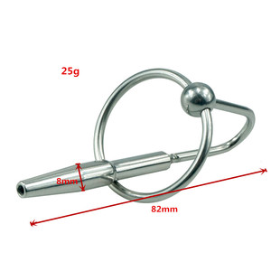 Anneau de sonde urétrale en acier inoxydable médical avec baguette, <span class=keywords><strong>tube</strong></span> pénien, jouets sexuels pour hommes - Product Image 3