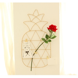 Fil métallique nordique doré en forme d'<span class=keywords><strong>ananas</strong></span>, décoration d'art mural pour la décoration de la maison - Product Image 4