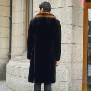 Soprabito Professionale da <span class=keywords><strong>Uomo</strong></span> Taglie Forti in <span class=keywords><strong>Pelliccia</strong></span> di Volpe, <span class=keywords><strong>Cappotto</strong></span> Lungo ed Elegante in <span class=keywords><strong>Pelliccia</strong></span> Sintetica a un Ottimo Prezzo - Product Image 4
