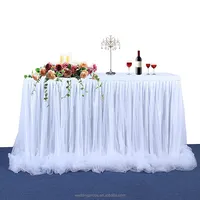 Dekoratif Tül Ruffled Tutu fantezi masa Etek Düğün