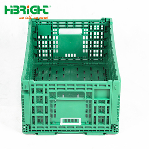 Collapsible Plastic Farm Folding <strong>Box</strong> Vegetable &amp; Fruit <strong>Crate</strong> Boxes - Product Image 3